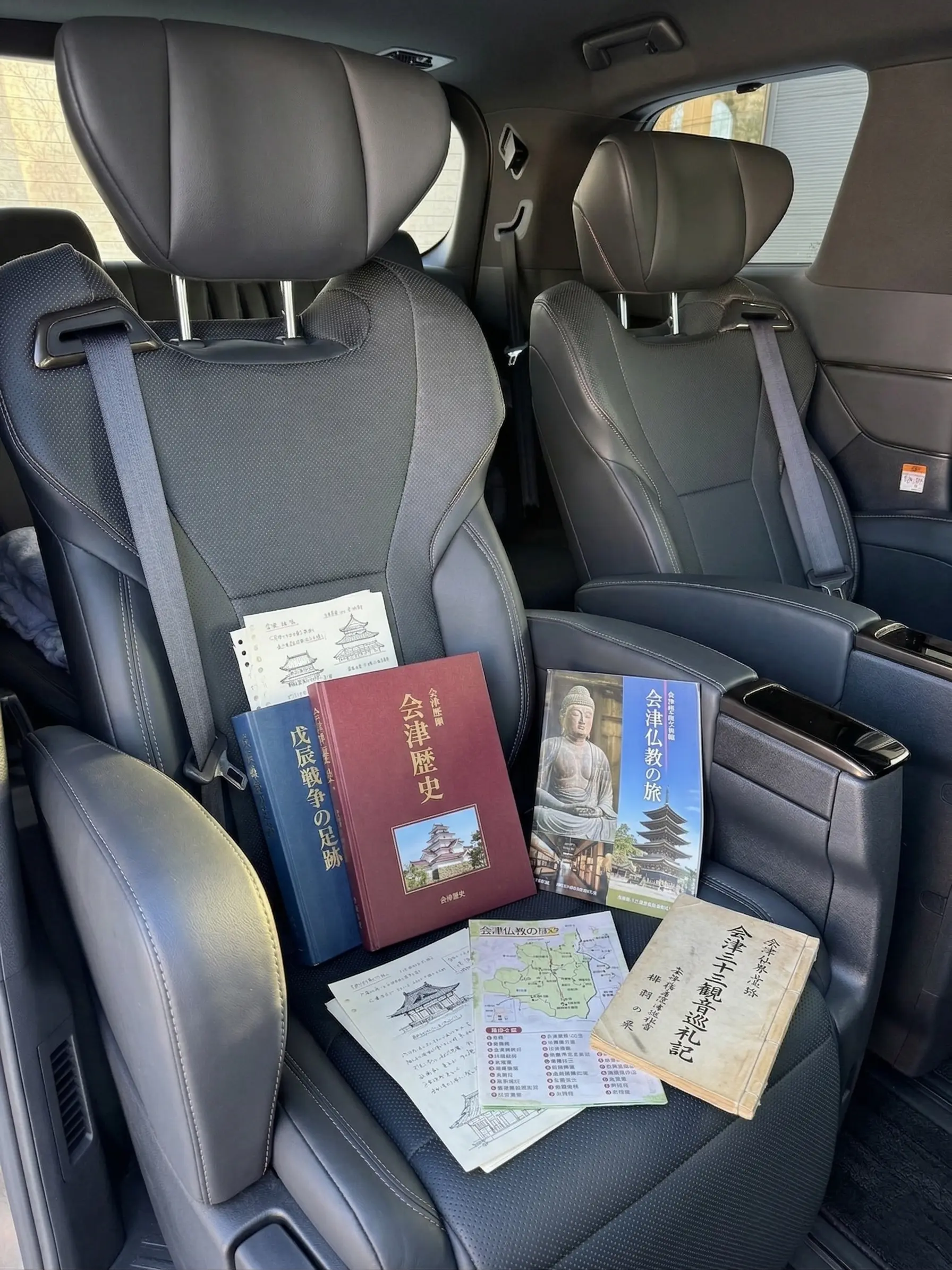 Spacious interior of the Alphard