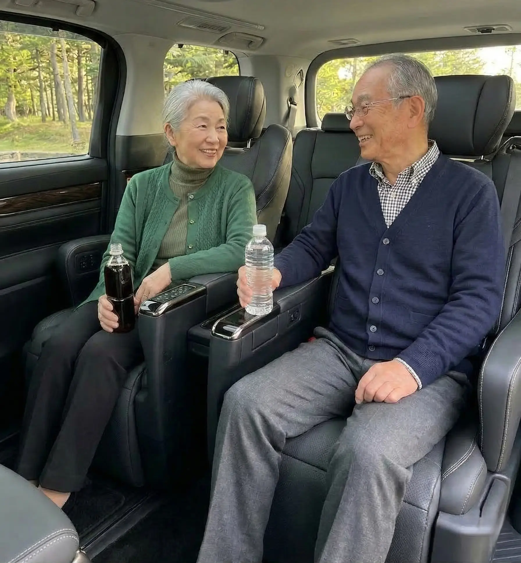 Spacious interior of the Alphard
